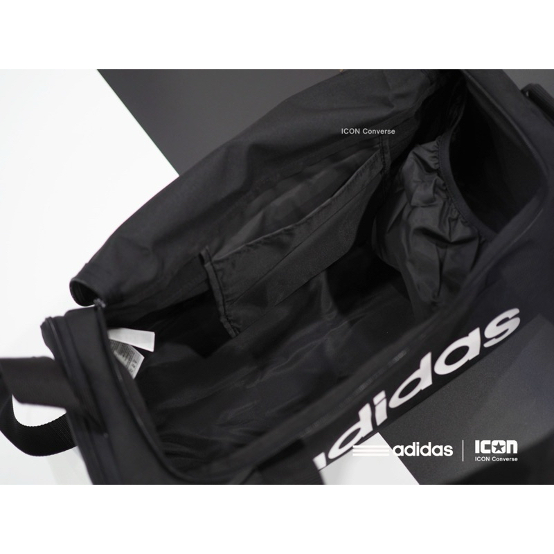 adidas Linear Duffel Bag - Core Black l พร้อมถุง Shop | ลิขสิทธิ์แท้ ✔