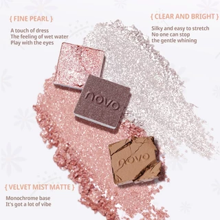 5769 (ใหม่/แท้) NOVO อายแชโดว์ เนื้อชิมเมอร์และแมท Eye shadow ติดทน กันน้ำ กันเหงื่อ