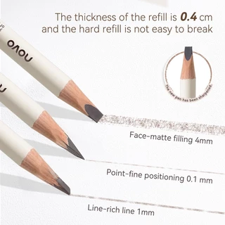 5893 笔大 (ใหม่/แท้) NOVO eyebrow pencil ดินสอเขียนคิ้ว กันน้ำ สามมิติ พร้อมแปรงคิ้ว