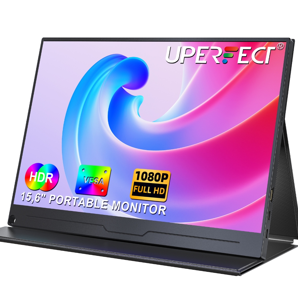 UPERFECT  UBegin B5 - Upgrade 15.6" VESA Portable Monitor 1080P Display  Travel Laptop Computer External Second Screen f