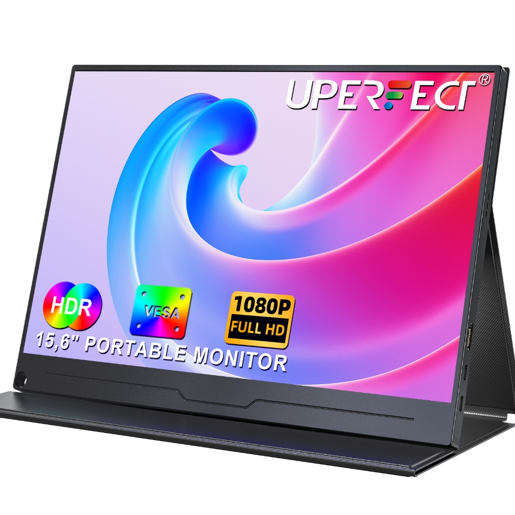 UPERFECT UBegin B5 - Upgrade 15.6" VESA Portable Monitor 1080P Display Travel Laptop Computer External Second Screen f