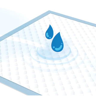 HOSPRO แผ่นรองซับผู้ป่วยติดเตียง แห้งสบาย กระจายความชื้น UNDERPAD ไซต์ L รุ่น H-UP231