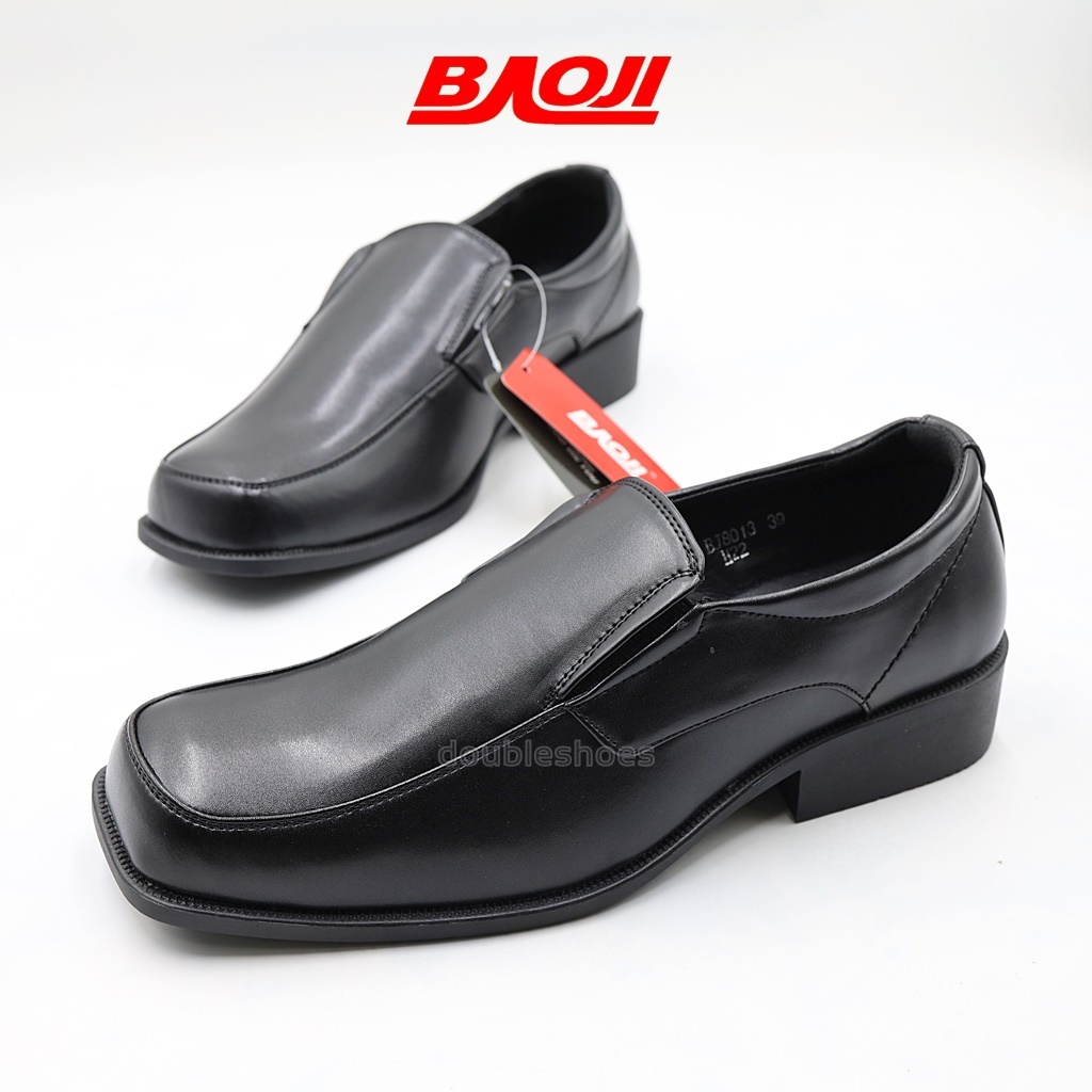 BAOJI รองเท้าคัทชูหนังชายทางการ  ไซส์พิเศษ สีดำ รุ่น BJ8013 ไซส์ 39-46