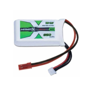 [แบตเตอรี่ 3เซล] Maniax 3S 11.1V 850mah 30C JST