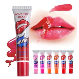 1ชิ้น【ลิปสักปาก】ติดทน สีสด LIP TATTOO  15g.