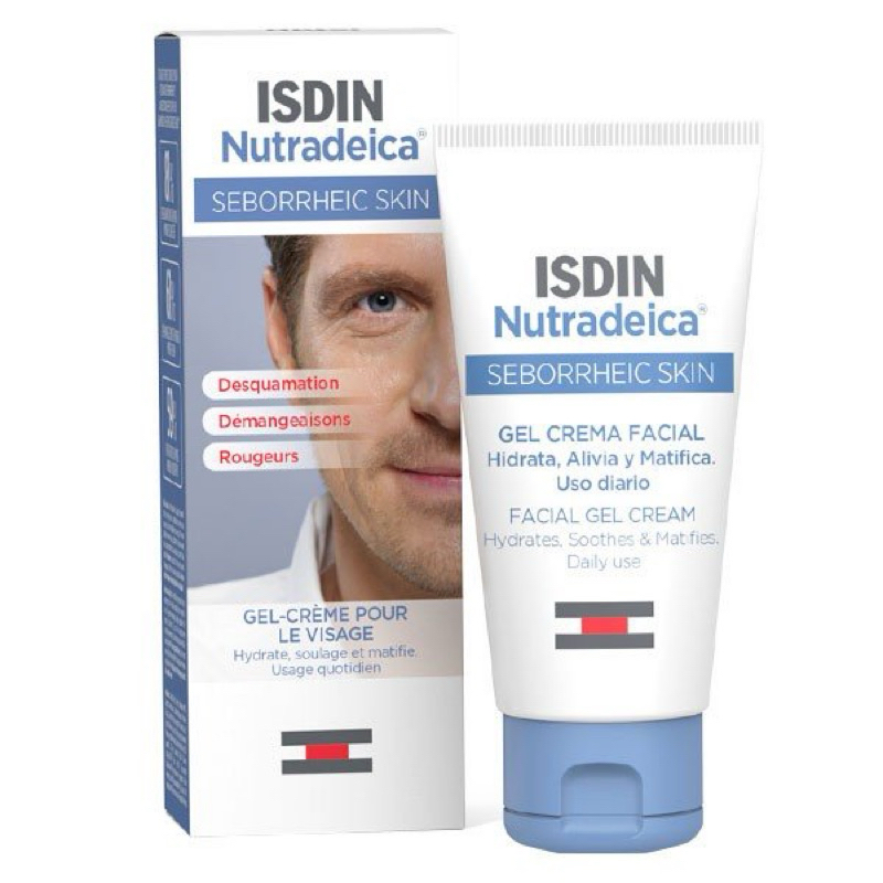 ISDIN Nutradeica Seborrheic Skin Facial Gel Cream 50ml [พร้อมส่ง]หมดอายุ 2026