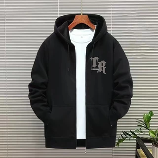 TS MEN เสื้อกันหนาวมีซิป เสื้อแขนยาวมีฮู้ด ผ้าสำลี ผ้าหนาดีใส่สบาย รุ่น0213