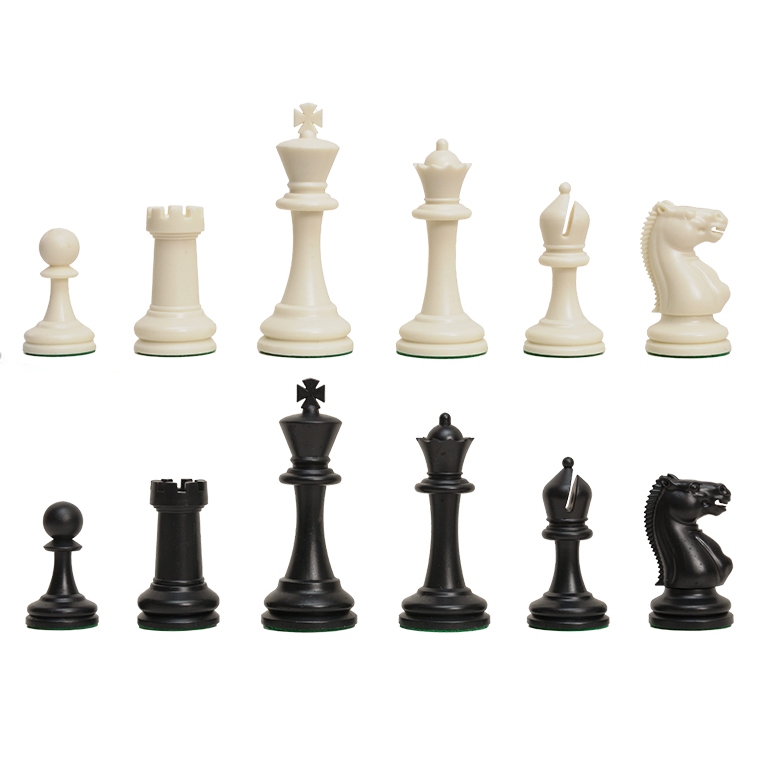 [Super Chess] 3 3/4" Master Series Triple Weighted Plastic Chess Pieces ตัวหมากรุกสากลมาสเตอร์