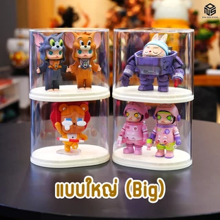single circle box กล่องกลมใส่โมเดลตัวเล็ก ซ้อนทับได้ กันฝุ่น กล่องใส่โมเดล โชว์โมเดล ตกแต่ง