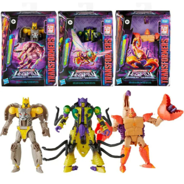 Transformers Generations Legacy Series Beast Wars Deluxe Class Buzzsaw Insecticon Nightprowler Sands