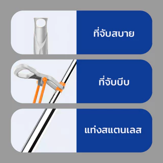 [ราคาส่วนลด ถูกที่สุด] ไม้ถูพื้น ไม้ม็อบ หัวฟองน้ำ รีดน้ำ ฟองน้ำถูพื้น PVA ด้ามอลูมิเนียม ช่วยดูดซับน้ำ