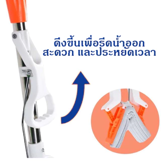 [ราคาส่วนลด ถูกที่สุด] ไม้ถูพื้น ไม้ม็อบ หัวฟองน้ำ รีดน้ำ ฟองน้ำถูพื้น PVA ด้ามอลูมิเนียม ช่วยดูดซับน้ำ