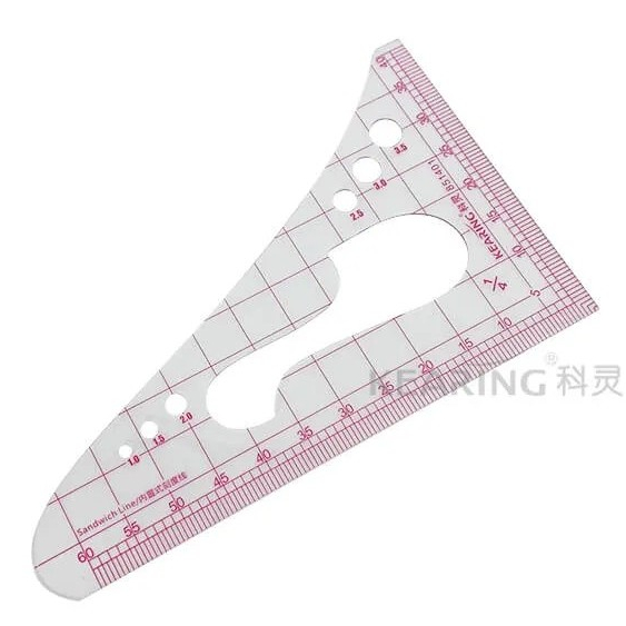 Kearing ไม้บรรทัดวัดสเกลสามเหลี่ยม 851401