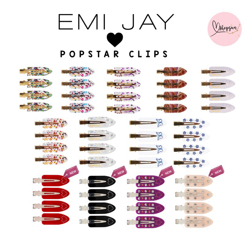 พร้อมส่ง ✅ Popstar Hair Clips Emi jay ของแท้ 100%