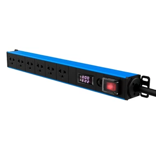 GLINK ปลั๊กไฟกันกระชาก รุ่น GPDU-10 จอแสดงผล Digital 6ช่องเสียบ ตู้แร็ค มาตรฐาน มอก. รับประกัน 5ปี