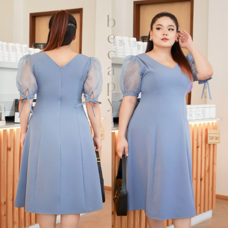 Bluebell dress เดรสออกงานแต่ง แขนตุ๊กตาน่ารัก