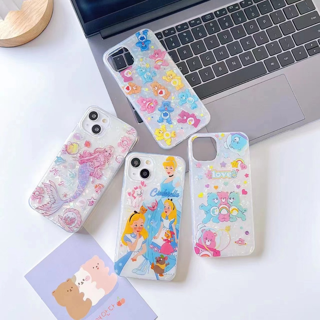 เคส หินมุก ขอบนิ่ม ลายการ์ตูนมาใหม่ค่ะ สำหรับรุ่น ไอโฟน i6 i6s i6plus i6splus i7 i8 se i7plus i8plus