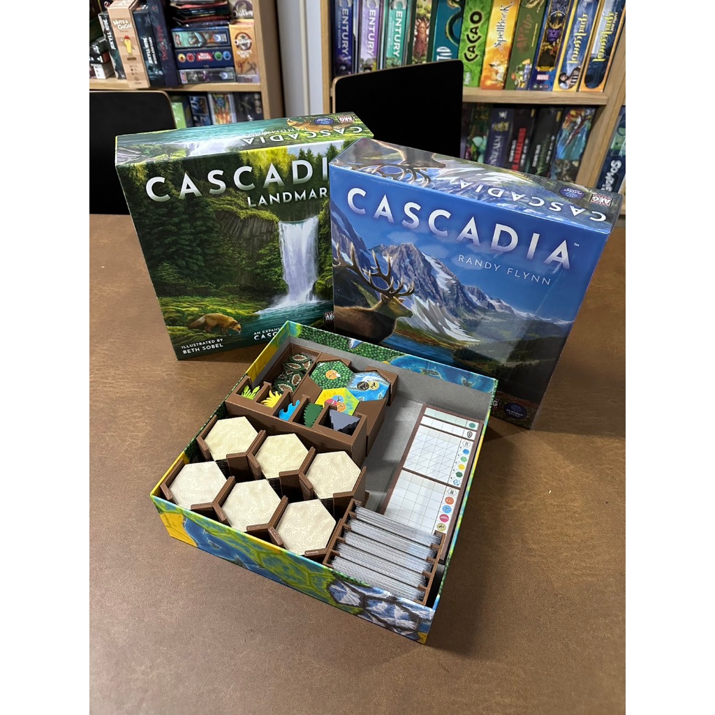 [Plastic] Cascadia (Core + Landmark EXP.) Board Game [TH/EN]: Organizer - กล่องจัดเก็บอุปกรณ์สำหรับเกมคาสคาเดีย