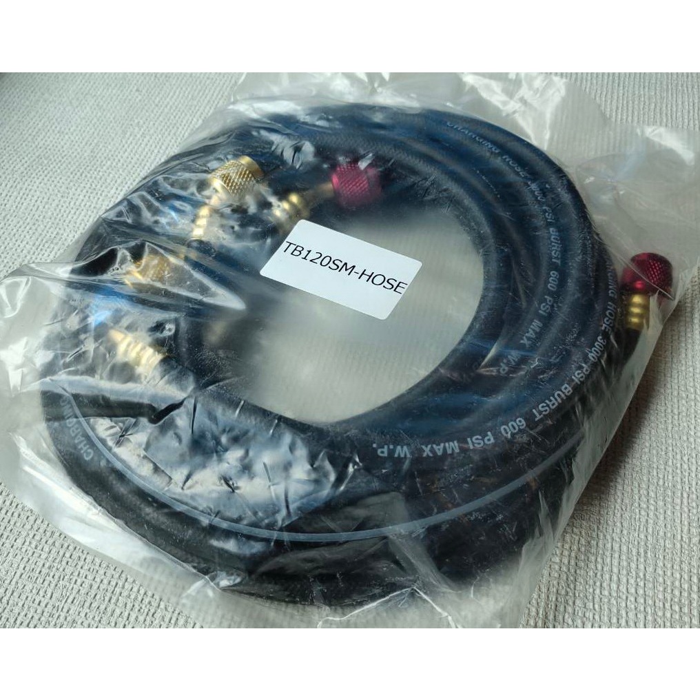 TASCO BLACK สายชาร์จน้ำยา 60 นิ้ว 3 เส้น (R22,R134a,R404a) ยี่ห้อ TASCO BLACK รุ่น TB120SM-HOSE (600PSI)