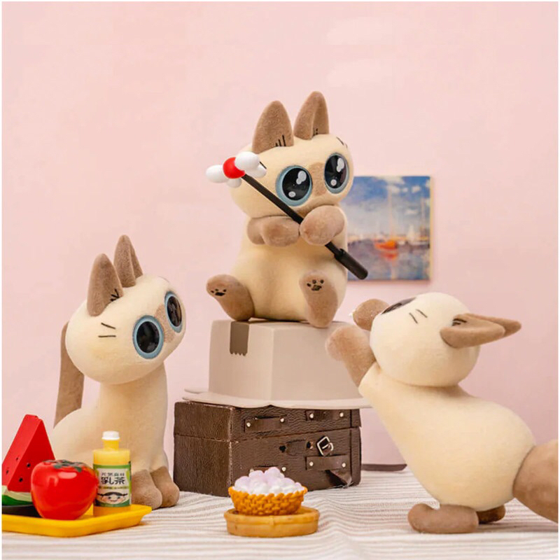 กล่องสุ่ม Azukisan cat v.1 daily life series blind box - 52 toys