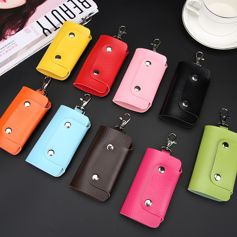 พร้อมส่งKey cover ซองใส่กุญแจบ้าน,ที่ใส่กุญแจ,ใส่กุญแจรถยนต์,รถมอเตอร์ไซค์แบบมีตะขอ