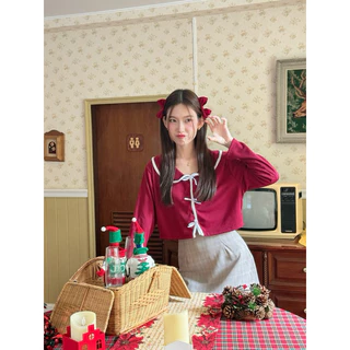 Layla Crop - เสื้อครอปโบว์ Longsaidoo