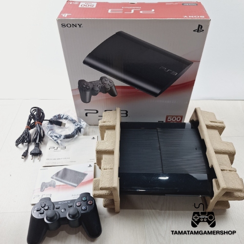 เครื่องเกมPS3 SuperSlim 500GB มือ2(USED)งานกล่องแท้ แปลงแล้ว สภาพสวย หายาก ลงเกมเล่นได้เยอะPS1-PS2-PS3 *ผ่อนได้*