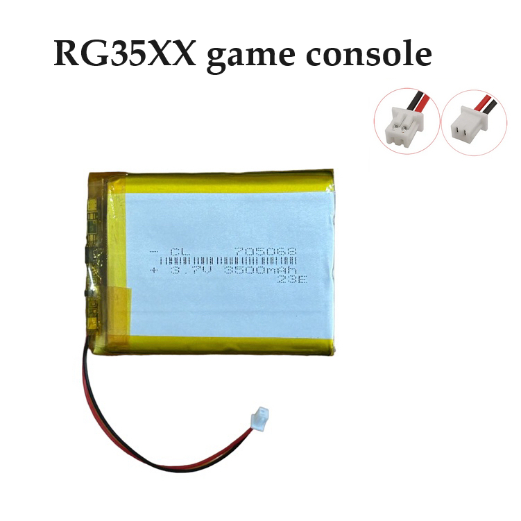 RG35XX game console handheld rechargeable battery 705068 3500mah jst1.25