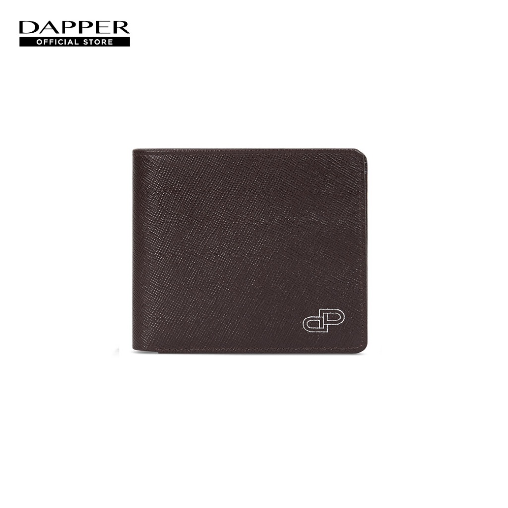 DAPPER กระเป๋าสตางค์ DP Iconic Saffiano Billfold Wallet สีน้ำตาล (BWM/BR/1125SF4)