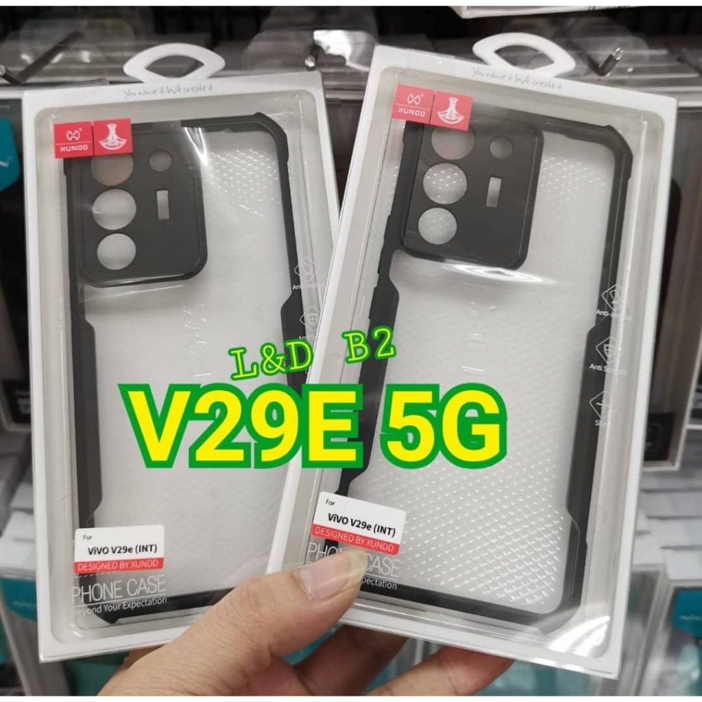 เคสกันกระเเทก XUNDD BEATLE SERIES Case โปร่งใสสำหรับโทรศัพท์ Vivo V29E 5G