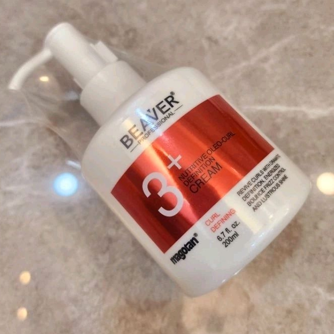 Beaver Nutritive Oleo-Curl Definition Cream 200 ml ครีมจับลอน สำหรับผมดัด ป้องกันความร้อน