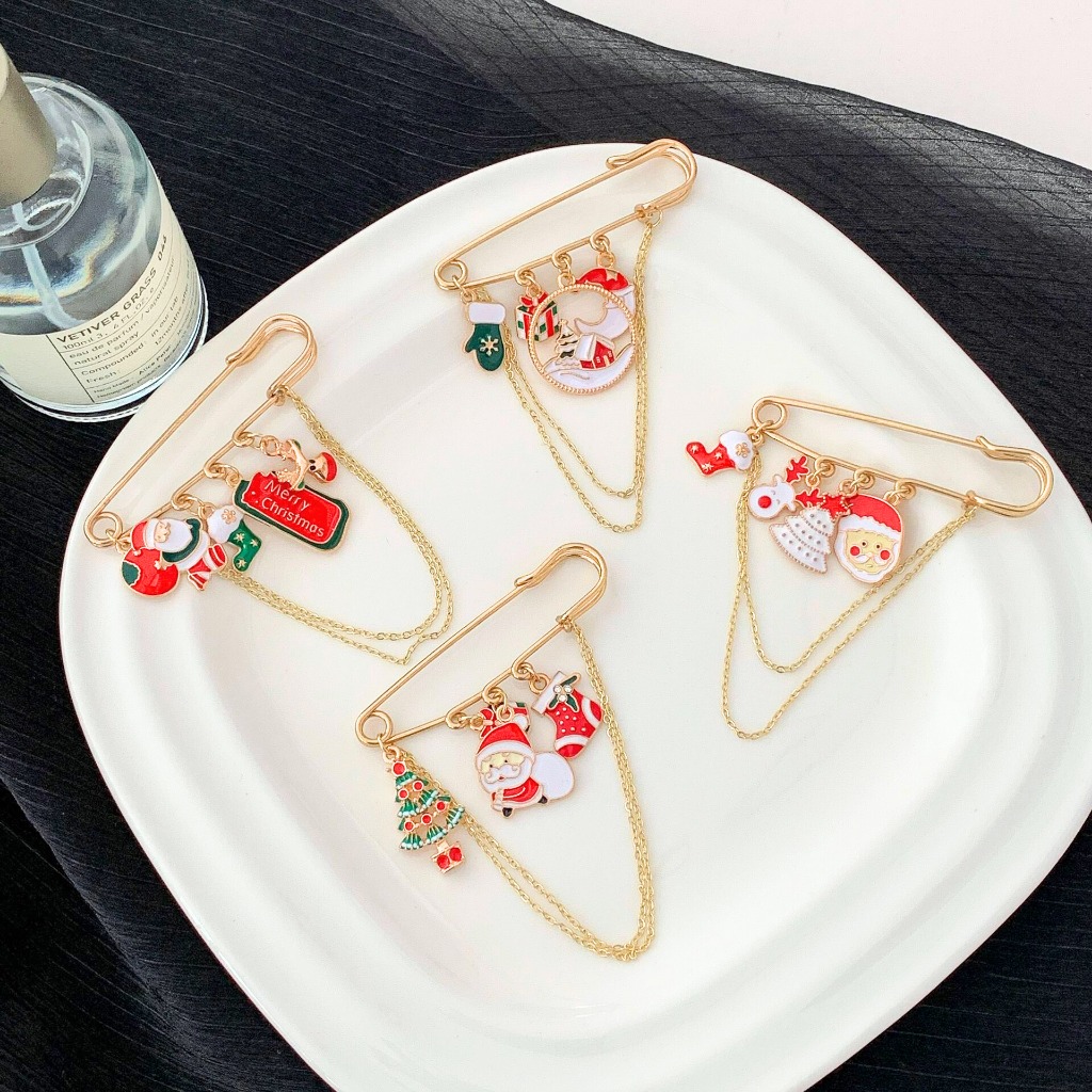 เข็มกลัดคนท้องน่ารักๆX'Mas(พร้อมส่งจากไทย)