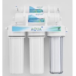เครื่องกรองน้ำ AQUA+ 5 ขั้นตอน แถมฟรี!!! PP 10 นิ้ว 2 ชิ้น + ข้อต่อ 2 ชิ้น พร้อมอุปกรณ์ติดตั้งการใช้งาน คุณภาพดี