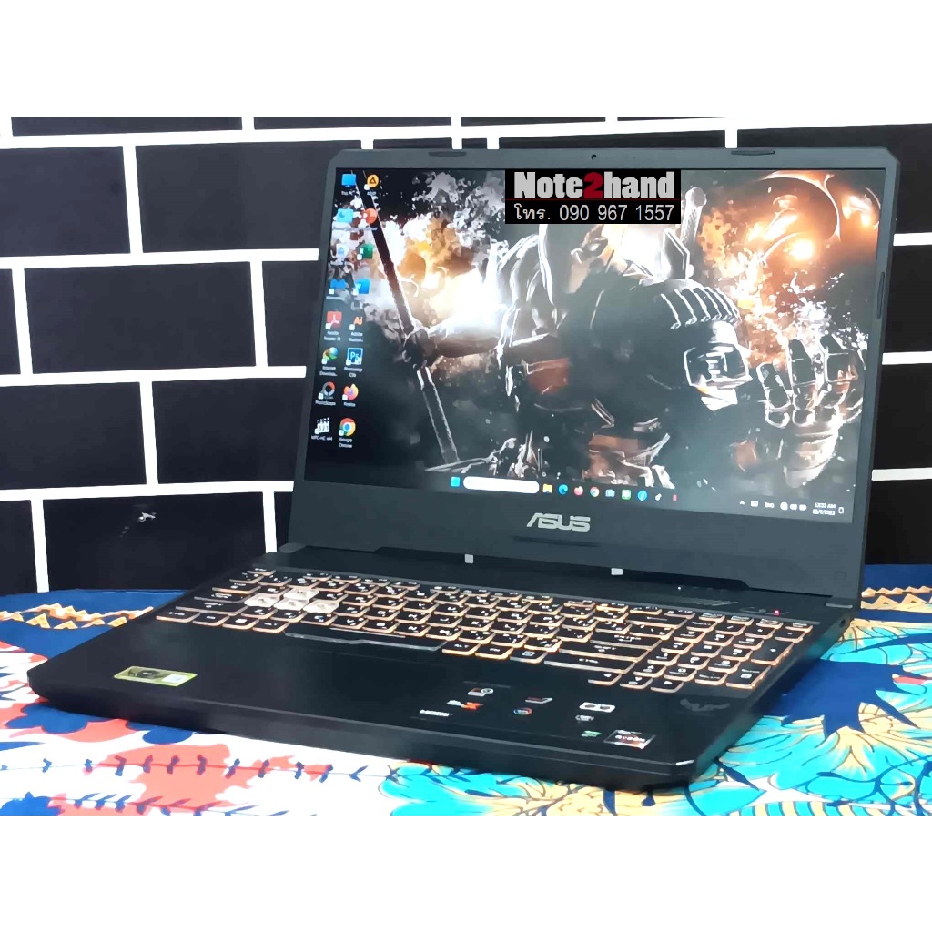โน๊ตบุ๊คมือสอง ASUS CPU AMD Ryzen 7 3750H จอ15.6”IPS 120Hz+แรม12+NVMe 512+GTX4GB+วินโดว์แท้