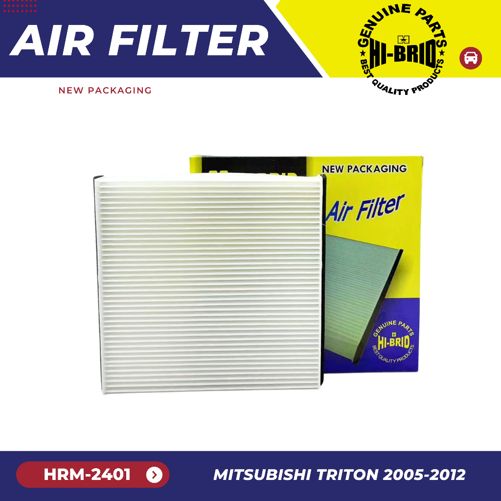 กรองแอร์ HRM-2401 HI-BRID สำหรับรถรุ่น MITSUBISHI TRITON : มิตซูบิชิ ไทรทัน ปี2005-2012 (1ลูก)