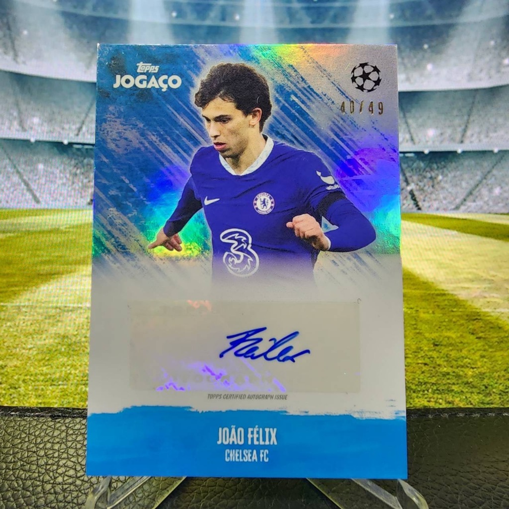 JOAO FELIX ลายเซ็นต์ 40/49 การ์ดฟุตบอล 2023 TOPPS