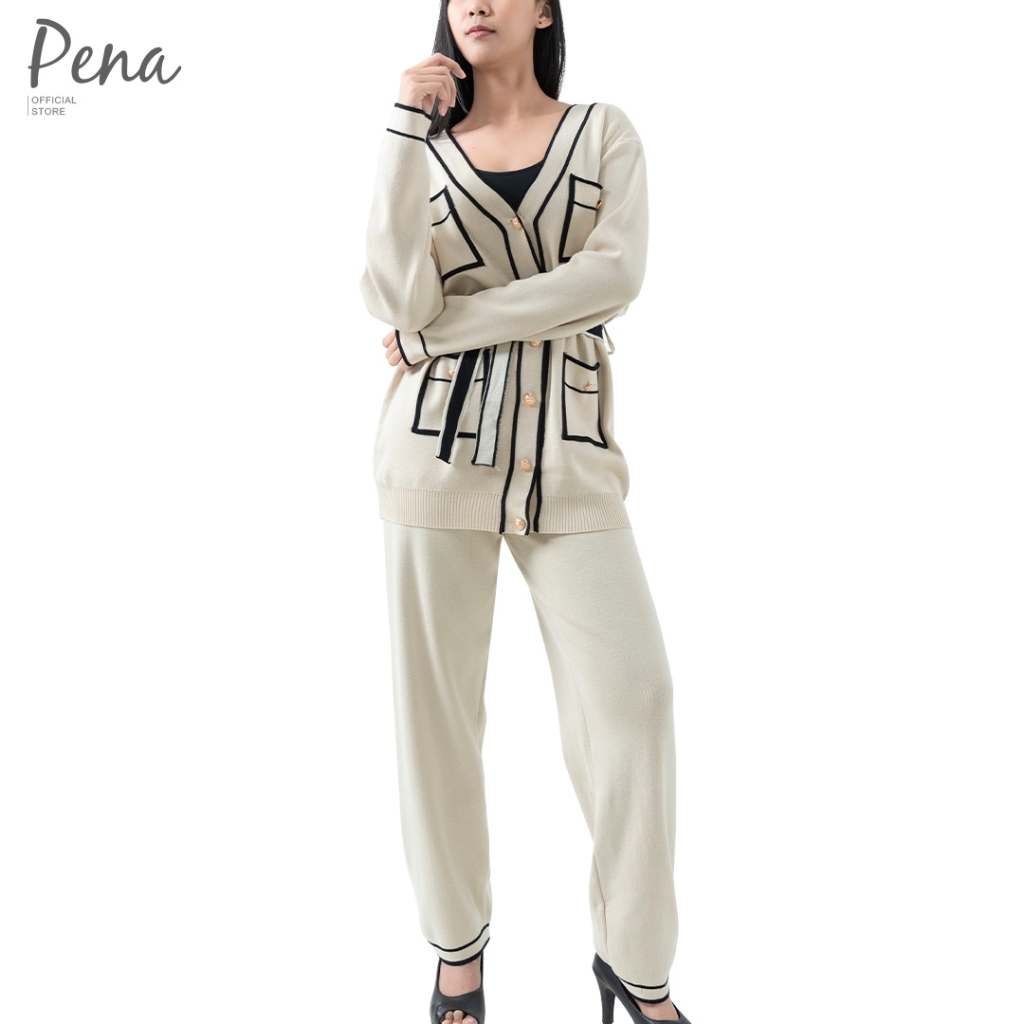 Pena house ชุด set เสื้อแขนยาว และกางเกงขายาว PWLW112303