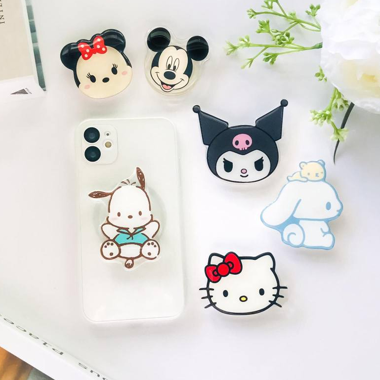 Griptok Acrylic Kitty PopSocket การ์ตูนติดหลังมือถือ ที่ติดโทรศัพท์ กริ๊บต็อก
