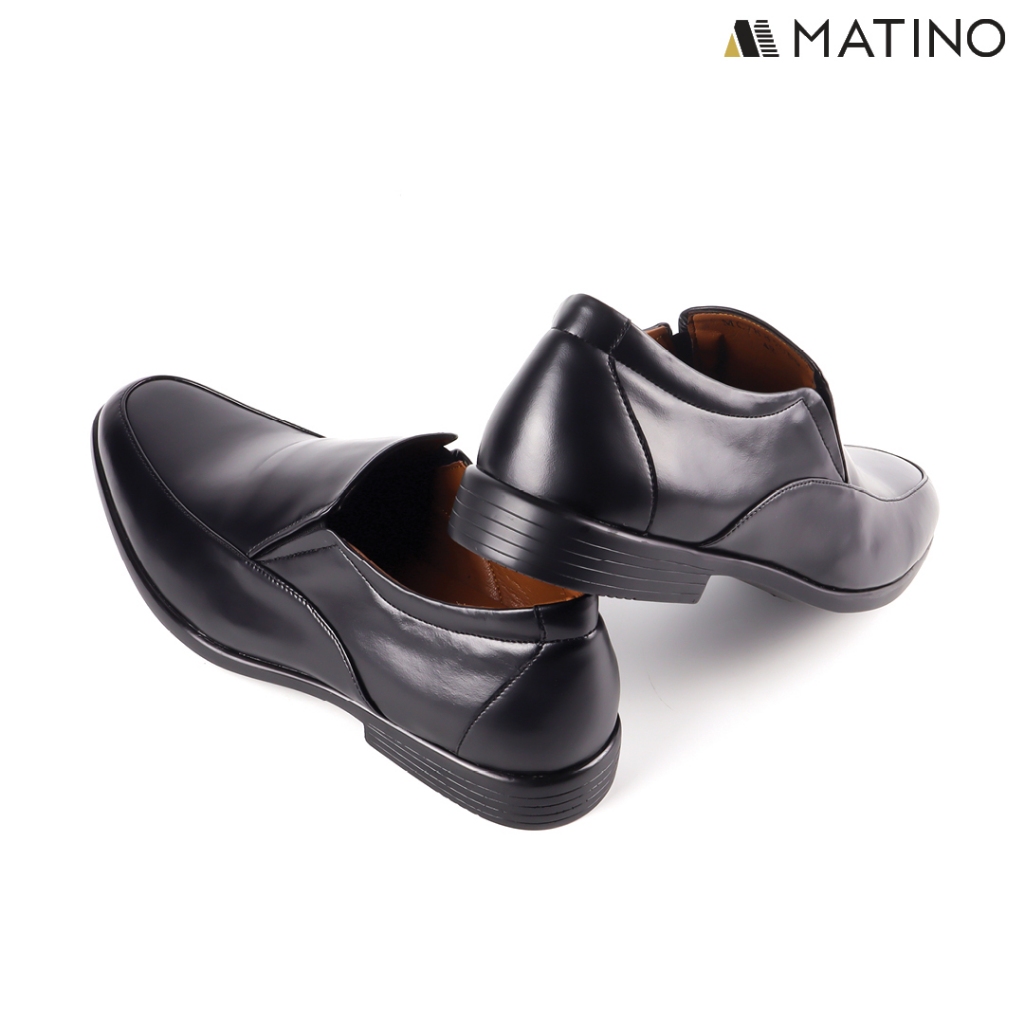 MATINO SHOES รองเท้าชายคัทชูหนังแท้ รุ่น MC/B 82080 - BLACK/BROWN