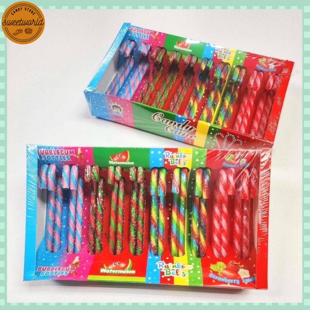ไม้เท้าซานต้า แพ็ค 20 ไม้ 4สี 4ลาย ลูกอมไม้เท้า แคนดี้ ลูกอมปีใหม่ ลูกอมคริสต์มาส christmas ขนม ลูกอม ลูกกวาด ขนมเด็ก