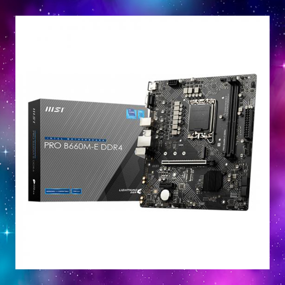 MAINBOARD (เมนบอร์ด) 1700 MSI PRO B660M-E DDR4 GEN12-13-14 ใช้งานปกติ