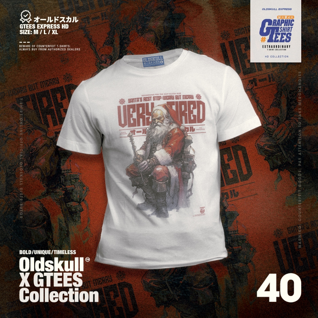 เสื้อยืด Oldskull GTees No.40 ( Snooze Claus )