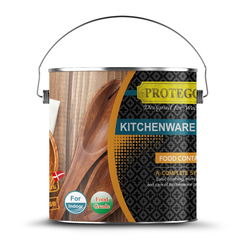 สีทาไม้ สีย้อมไม้โปรเทโก้ PROTEGO KITCHEWARE OIL ออยล์ทางานไม้สูตรน้ำมัน สำหรับงานเครื่องใช้ในครัวเรือน (สัมผัสอาหารได้)