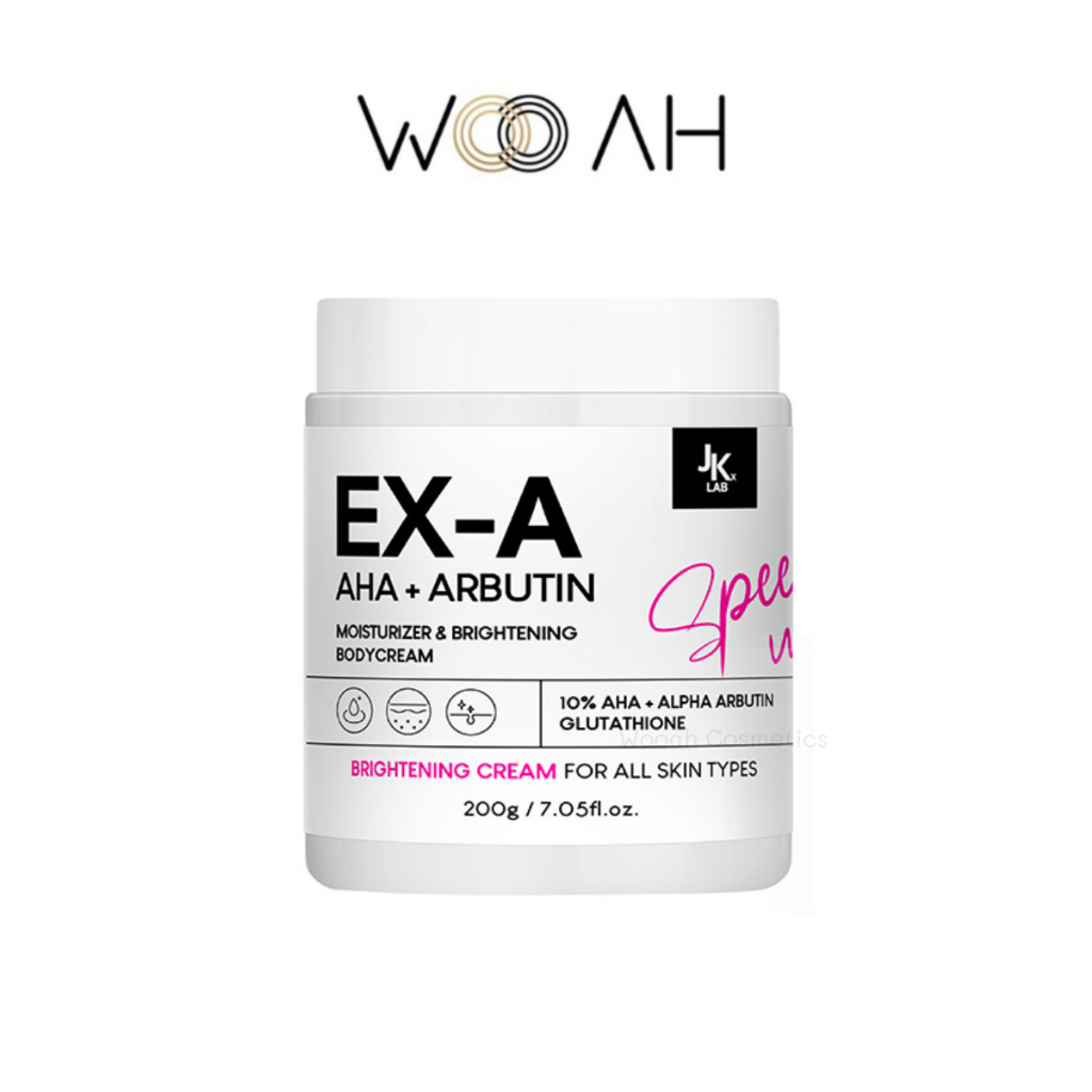 JKxLab EX-A Body Cream 200 g ครีมผิวกายเข้มข้นพิเศษด้วย 10%AHA ผลัดผิวเก่า ดุจเปิดผิวใหม่