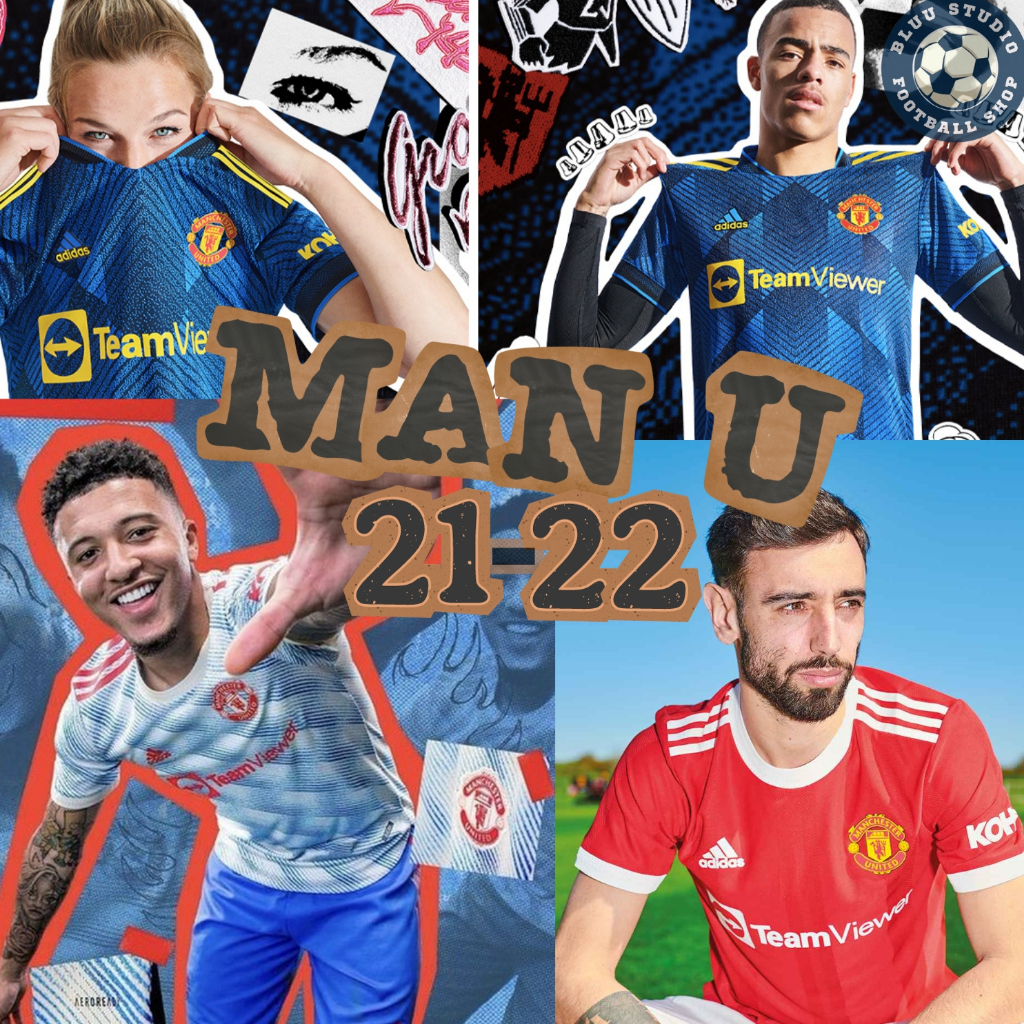 SALE🔥 เสื้อบอล แมนยู เหย้า เยือน ชุด3 ปี 2021/22 เกรดนักเตะ(Player) Man U Home Away Third Jersey 202