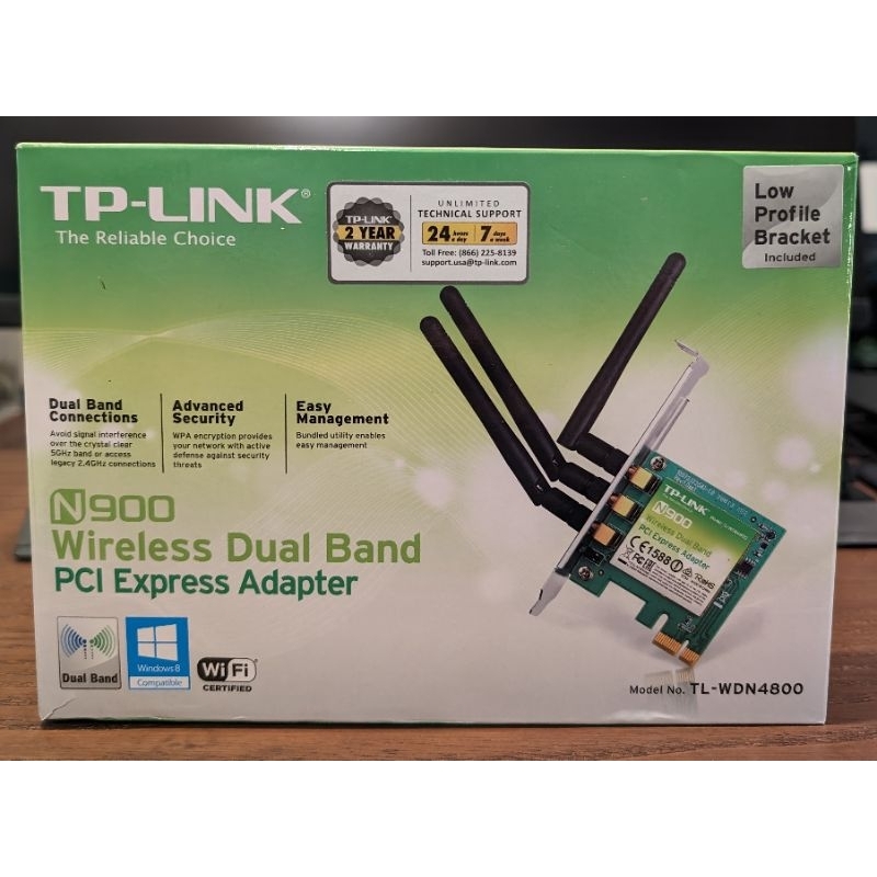 TP-LINK N900 Wireless Dual Band PCI Express Adapter TL-WDN4800