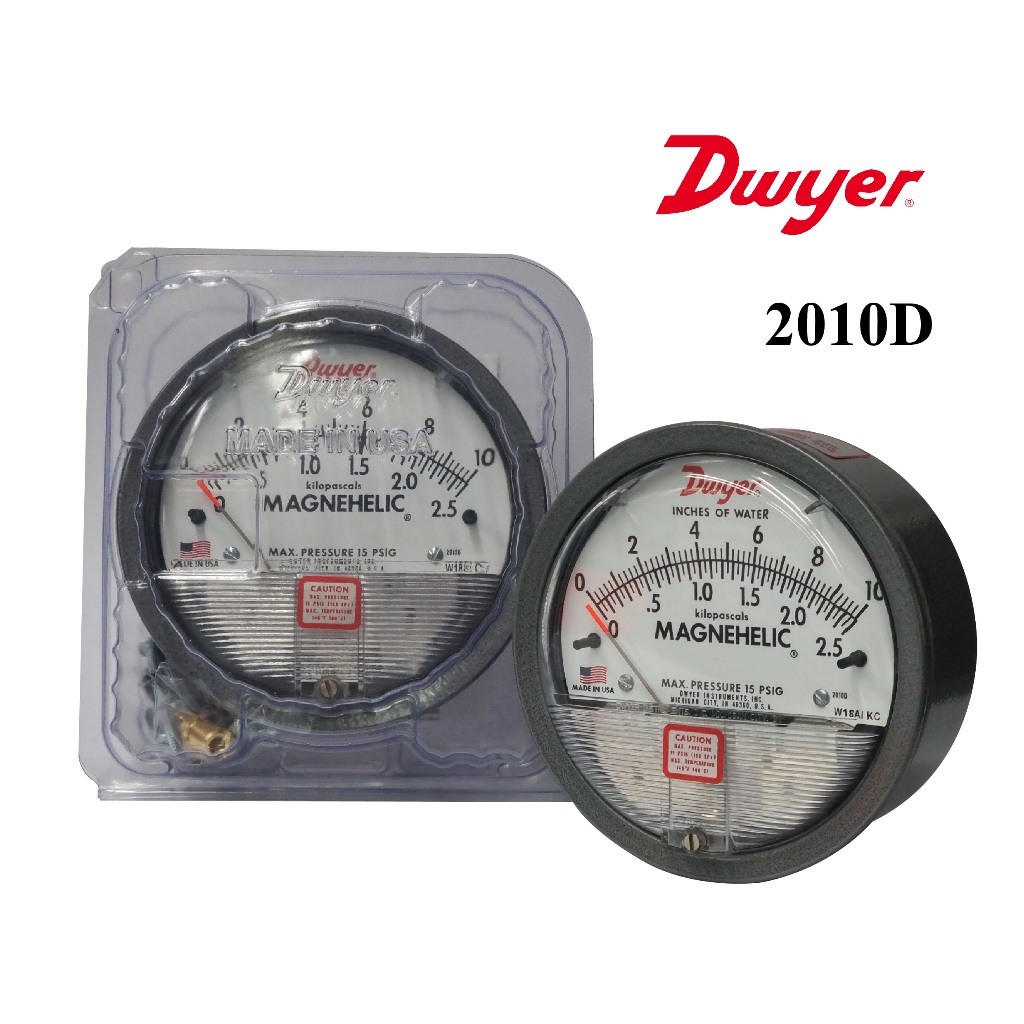 "Dwyer" 2010D Magnehelic® Differential Pressure Gauges (Made in USA)