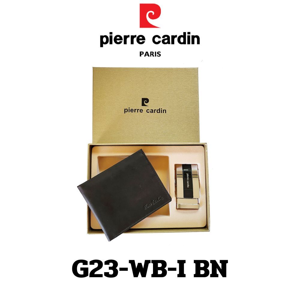 Pierre Cardin Gift set กิ๊ฟเซ็ทกระเป๋าธนบัตร+เข็มขัด รุ่น G23-WB-I