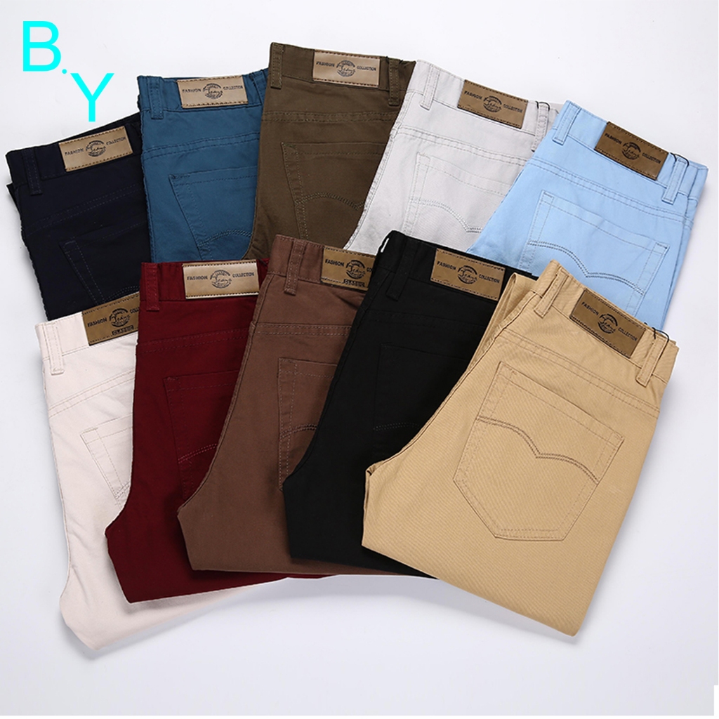 BOY-FASHION กางเกงยีนส์ jeans สําหรับผู้ชาย 5สีพร้อมส่ง
