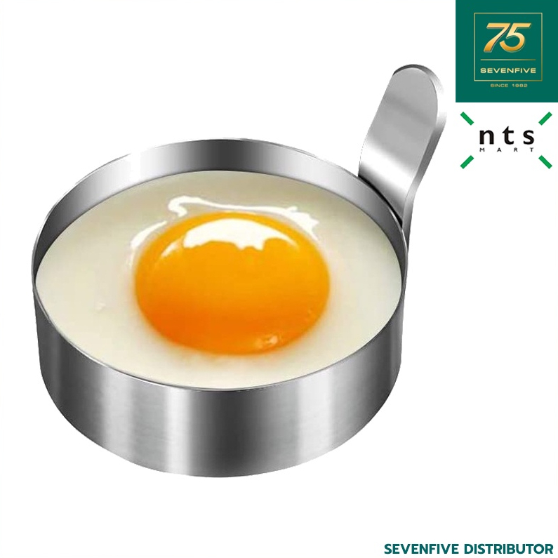 NTS พิมพ์ไข่ดาววงกลม พิมพ์ทอด EGG MOULD พิมพ์ทำอาหารสแตนเลส NTS1-FEM แพ็ค 2 ชิ้น